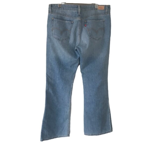 Women's Levi’s 518 Super Low Blue Bootcut Jeans - Picture 2 of 7